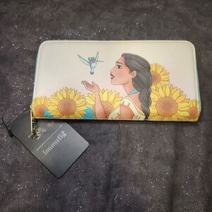 Loungefly Pocahontas Sunflower Wallet NWT